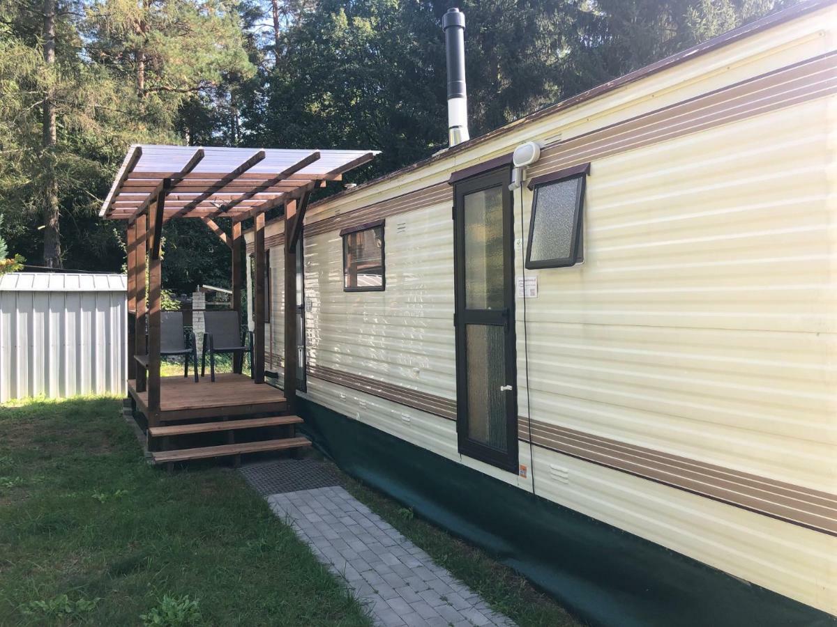 Ferienwohnung Mobilheim am Wald Bernau bei Berlin Exterior foto